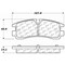 Centric Parts EXT WEAR BRAKE PAD W/HARDWARE 106.0754 - alternate 6